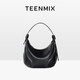天美意（TEENMIX）包包女包牛皮時(shí)尚女士輕奢棒球包斜挎百搭單肩包生日38女神節禮物