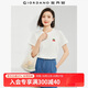 佐丹奴短袖t恤女夏季新款純棉體恤衫小刺繡圓領(lǐng)休閑上衣13324321 01皎白(櫻桃) M