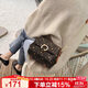 金狐貍（FOXER）女士包包女包大容量單肩斜挎包手機包小包輕奢女生女友生日禮物