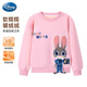 迪士尼（Disney）兒童保暖衛衣秋冬女童瘋狂動(dòng)物城上衣加絨加厚童裝ZL160024 粉130