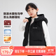 左西男童羽絨馬甲外穿保暖2025新款兒童三防連帽背心外套 黑色 120