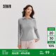 森馬森柔毛衫|毛衣女高領(lǐng)純色冬季2024新款緊身打底衫顯瘦小心機(jī) 中花灰00510 165/88A/L