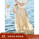 茵曼（INMAN）半身裙女夏季休閑百搭蓬蓬裙18322|205 淺卡其 S
