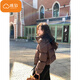 棉致肯豆風(fēng)短款棉服女冬季新款小個(gè)子寬松外套面包服羽棉襖絨服棉衣 梵6620咖啡色【高品質(zhì)】 M 110-125斤