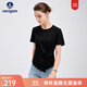 Navigare意大利小帆船顯瘦T恤女短袖圓領(lǐng)體恤衫休閑上衣不同批次隨機發(fā)貨 暗夜黑 S