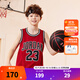 NIKE JORDAN 耐克AJ童裝男童23號(hào)籃球服背心2025夏季網(wǎng)眼透氣兒童衣服 杰斯特紅 140 /68 【建議身高128-140cm】