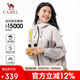 駱駝戶外沖鋒衣女暴雨級防風(fēng)防水單沖外套2025年春黑膠防曬登山服