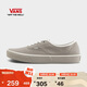 VANS范斯官方 Authentic純色輕便透氣男鞋女鞋帆布鞋 灰色   42.5   