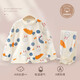迷你木木屋兒童內衣套裝春秋中小童純棉秋衣秋褲兩件套男童女童家居睡衣套裝 晚安兔 110cm 推薦身高99-108cm