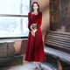 皮爾卡丹2025年秋季新款敬酒服新娘女紅色訂婚連衣裙平時(shí)可穿純色小晚禮服 紅色【906】 【長(zhǎng)款125cm】 M