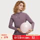 HOTSUIT后秀 長(cháng)袖T恤女新款保暖上衣修身休閑運動(dòng)T恤女塑形系列 錯覺(jué)紫 L