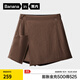 蕉內涼皮505Cool Pro 女士速干機能裙褲涼感防曬戶(hù)外運動(dòng)速干工裝短褲 茶棕 L