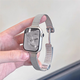添賦適用蘋果手表iwatch S10/9表帶麥穗磁吸Apple WatchS9/Ultra2輕奢鏤空金屬彩鉆狗手鐲s8/7/6/SE腕 銀色【麥穗款·磁吸折疊扣】 適用38/40/41/S10【42m