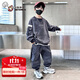 奧特曼童裝男童秋裝套裝兒童衣服春秋款男孩韓版運(yùn)動服中大童休閑兩件套 灰色 120 建議110-120cm6-7歲