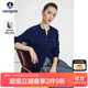 Navigare意大利小帆船女針織衫全羊毛開衫毛衣外套2334092021藍(lán)L