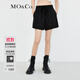 MO&Co.【UPF40+防曬服】高腰休閑短褲時(shí)尚輕薄便攜寬松防曬服 黑色 XS 155