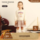 Teenie Weenie Kids小熊童裝24秋季女寶寶花邊衛衣式假兩件連衣裙 象牙白 90 cm