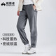 拓路者（Pioneer Camp）搖粒絨褲子女秋冬季新款加絨加厚女士休閑長(zhǎng)褲保暖抓絨褲束腳 深灰-束腳 S