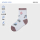 愛(ài)慕兒童（AIMER KIDS）小豬佩奇卡通IP抗菌消臭棉襪兒童襪子男女童網(wǎng)眼平紋四季襪A類(lèi) 棕熊探險四季短襪AK294F191 1雙 均碼 18(腳長(cháng)16-18cm，4-6歲)
