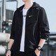 耐克（NIKE）男裝 春季新款輕薄防風(fēng)衣運動(dòng)服Dri-FIT快干時(shí)尚休閑訓練夾克外套 黑色防曬/梭織/網(wǎng)眼內里 2XL (185/100A)