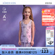 愛(ài)慕兒童（AIMER KIDS）新品天使背心莫代爾男女童小吊帶跨欄背心蘭精0碳環(huán)保小豬佩奇IP 女-酷洛米-紫 130 （45-60斤）