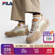 FILA 斐樂(lè )官方男鞋帆布鞋2025秋季漢堡鞋透氣休閑鞋運動(dòng)鞋