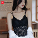 FitonTon蕾絲吊帶背心女性感美背裹胸法式內(nèi)衣帶胸墊外穿內(nèi)搭