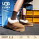UGG【雙11搶先購】秋季新款女士厚底懶人毛毛鞋 1166733CHE|栗色37