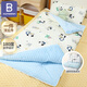 卡伴防踢被兒童睡袋嬰兒秋冬兒童睡袋豆豆防踢被保暖寶寶小孩防踢睡袋 字母小狗-豆豆被厚夾棉(推薦5—15C°) 75*120cm(打開(kāi)150*120cm)+送枕頭