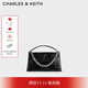 CHARLES&KEITH鱷魚(yú)紋鏈條信封包小方包生日禮物CK2-50271476 CK2-50271476-1Noir黑色 小包