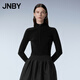 JNBY/江南布衣春秋毛針織衫超短款立領(lǐng)修身開(kāi)襟純色開(kāi)衫5O2311660 001/本黑 L