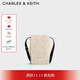 CHARLES&KEITH毛絨單肩斜挎小方包手機包生日禮物CK2-00271427 粉白色Chalk XS