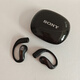 SONY AXSM索尼藍牙耳機開(kāi)放掛耳式無(wú)線(xiàn)氣骨傳導不入耳運動(dòng)降噪通話(huà)數顯耳機 黑色