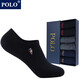 POLO襪子男純色簡(jiǎn)約低幫短襪6雙禮盒裝 夏季薄款凈色吸汗舒適透氣船襪 黑+藍+深灰各2雙【型號2751】 6雙 均碼 39-44碼鞋合適