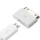 塵土適用于蘋果Lighting母轉(zhuǎn)iPhone4S轉(zhuǎn)接頭iPhone 6Plus/6p/7/8/X手機(jī)XS數(shù)據(jù)線轉(zhuǎn)iPad2/3平板充電器 安卓母轉(zhuǎn)30Pin公頭 白色 【一個(gè)裝】