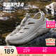 安踏（ANTA）【探界2】運動(dòng)拖鞋男女戶(hù)外溯溪鞋新款透氣防滑洞洞涼鞋112528513 沙丘灰/青煙灰-3 (男款) 44 (男10碼)