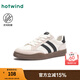 熱風(fēng)（Hotwind）男鞋25年春季新款男士時(shí)尚平底休閑鞋輕便軟底小白鞋子男款 88米黑 41