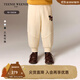 Teenie Weenie Kids小熊童裝25新款秋冬男寶寶寬松加絨束腳燈籠褲 米白色 120 cm