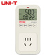 優(yōu)利德（UNI-T）插座檢測儀電量統(tǒng)計智能空調(diào)電源耗電監(jiān)測電表插座顯示功率 UT230A-II