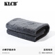 KLCB苛力洗車(chē)毛巾擦車(chē)巾專(zhuān)用汽車(chē)下蠟玻璃收水無(wú)痕細纖維吸水珊瑚絨大毛巾 小辮子收水毛巾【灰色】60*80cm