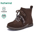 熱風(fēng)（Hotwind）復古賽車(chē)短靴子冬季新款高幫運動(dòng)休閑鞋美拉德德訓女鞋 150咖啡色 38