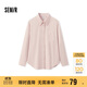 森馬（Semir）長(cháng)袖襯衫女冬中長(cháng)款寬松純棉燈芯絨純色襯衣通勤上衣101724105001