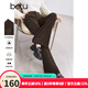 百圖betu女裝冬季新款休閑褲高腰燈芯絨坑條喇叭褲褲子女2411T74 咖啡色 M
