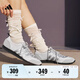 adidas「冰淇淋T頭鞋」VS JOG 2.0薄底運(yùn)動鞋男女阿迪達(dá)斯輕運(yùn)動   晶白/金屬銀/灰色   42.5