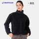 迪卡儂（DECATHLON）戶(hù)外運動(dòng)休閑短款抓絨外套夾克保暖加厚羊羔絨女SH500 黑色-女款 S