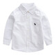 微曼小鹿 童裝男 兒童襯衫長(cháng)袖春秋裝童裝男襯衣打底衫兒童襯衣上衣冬 256 白色小狗長(cháng)袖襯衫 150  建議140-145CM