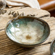 悠瓷（youcci）復(fù)古不規(guī)則6英寸陶瓷菜碗雀紋面碗高顏值沙拉碗家用窯變釉點(diǎn)心碗 6英寸菜碗-雀紋綠