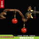 語(yǔ)唐18K涼山瓦西南紅瑪瑙耳環(huán)柿子紅滿(mǎn)色滿(mǎn)肉柿子紅女款10+mm 尺寸：10+mm（一物一證）