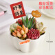 墨一三八節(jié)禮物多肉植物組合盆栽室內(nèi)好養(yǎng)辦公室桌面花卉幼兒園盆栽 花瓣盆A（贈(zèng)插牌5件套） 帶盆栽好