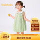 巴拉巴拉【商場同款】嬰兒連衣裙女童裙子蓬蓬裙2025新款夏裝甜美 豆沙綠40038 90